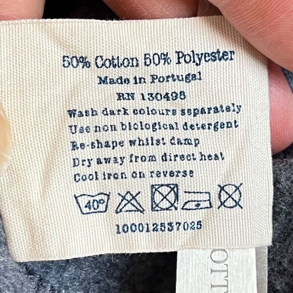 Jack Wills Gray Sweatshirt Jumper Mens M "Finest Goods" Circle Chest Logo Soft! - Picture 8 of 10